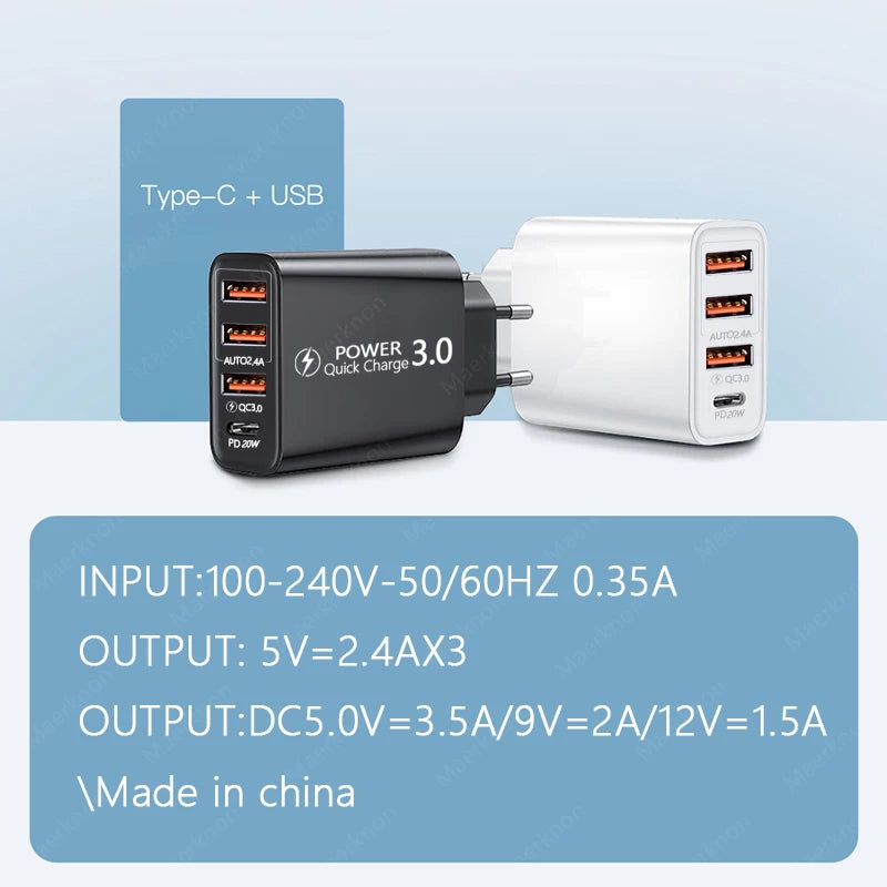 The Charge-a-Coaster - Power Adapter Wall Charger 60W