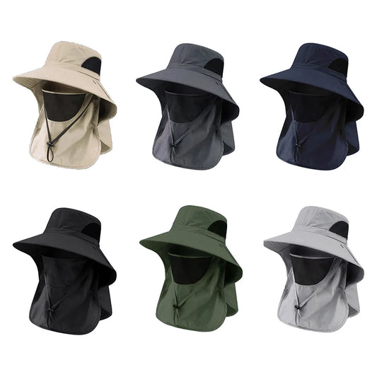 Sun Surrender Safari Hat - Sun Hat With Neck and Face Cover