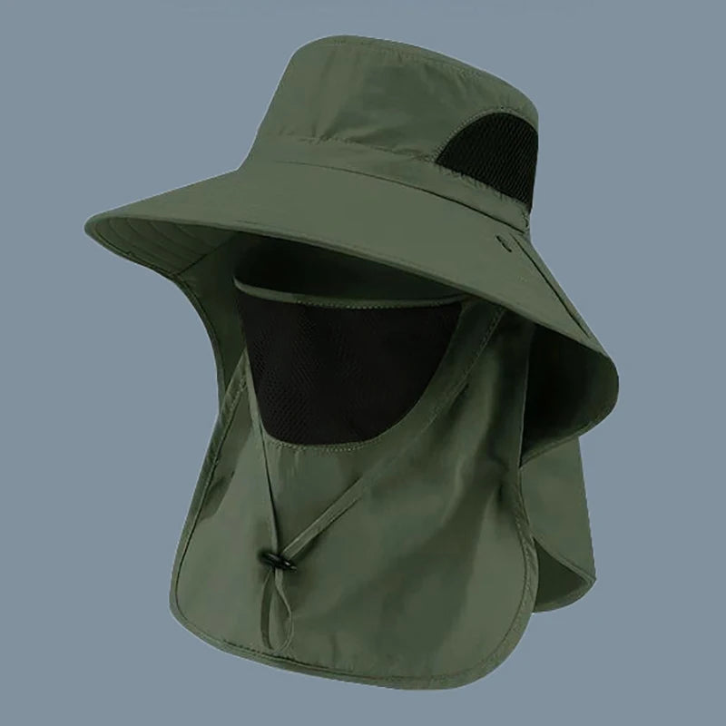Sun Surrender Safari Hat - Sun Hat With Neck and Face Cover