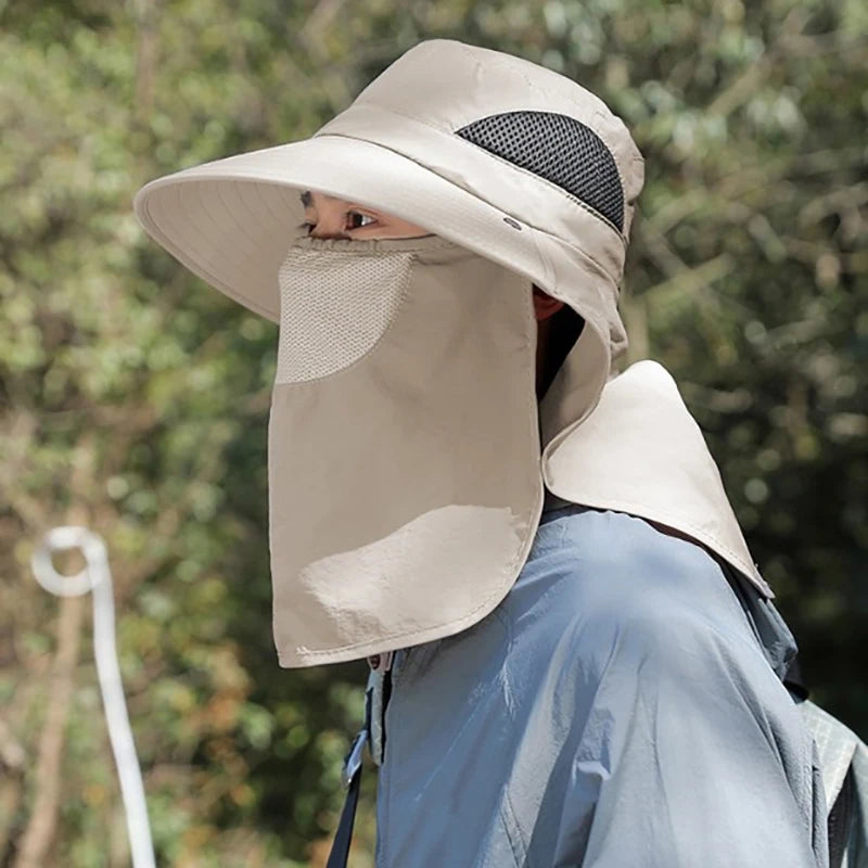 Sun Surrender Safari Hat - Sun Hat With Neck and Face Cover