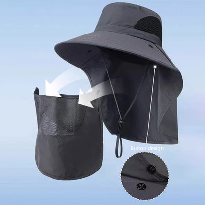 Sun Surrender Safari Hat - Sun Hat With Neck and Face Cover