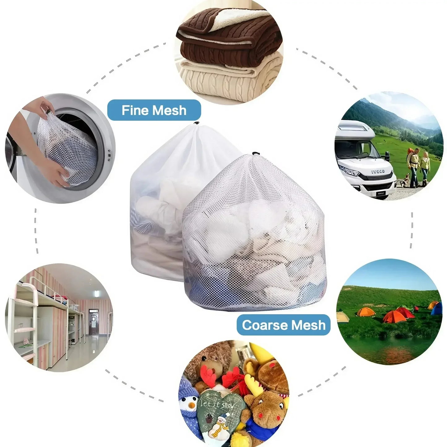 The SpinCycle Sidekick - Mesh Laundry Bag