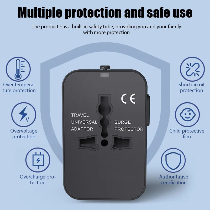 The Plug-a-Palooza - Global Universal Conversion Travel Plug