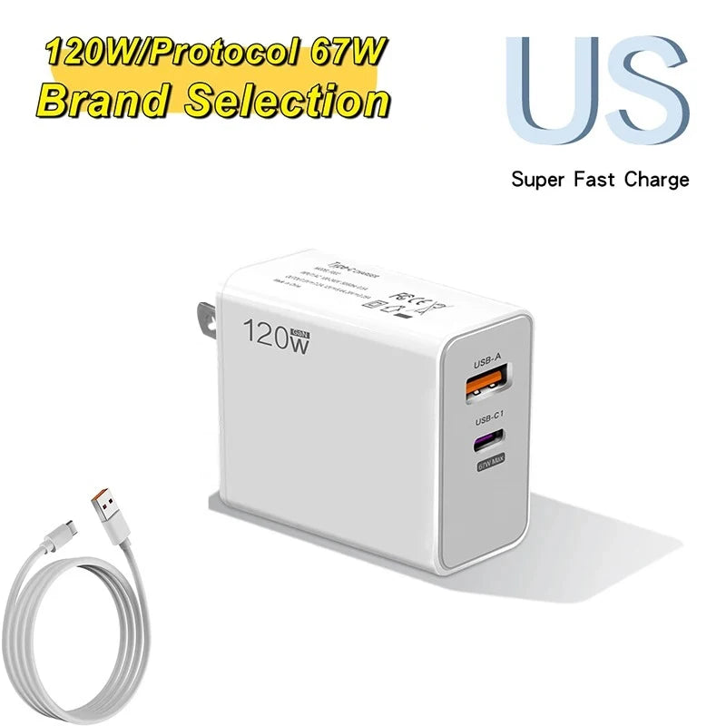 POWER BLASTER 120 - Fast Charge Power Adapter 120W