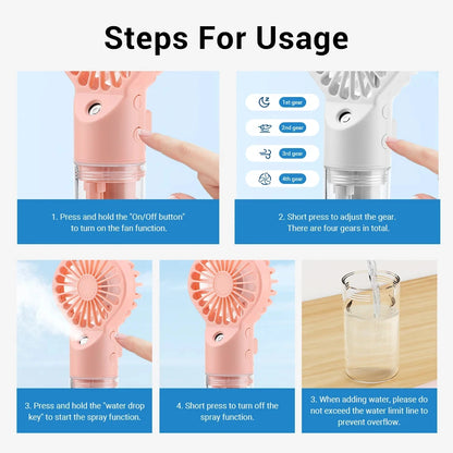 BreezeMist - Portable Water Mist Fan