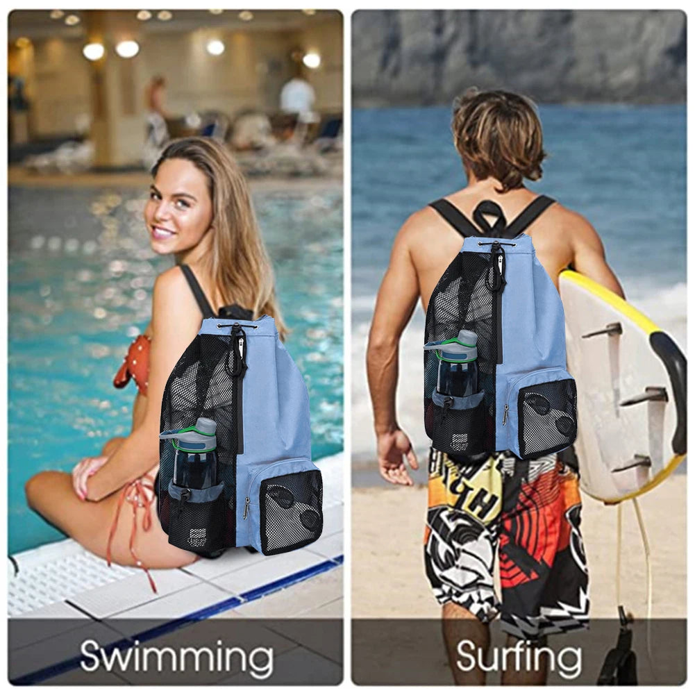 SplashSack - Drawstring Beach Backpack